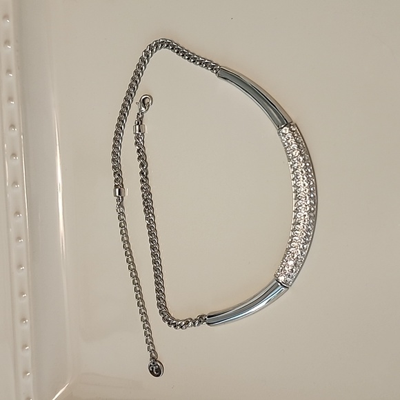 Touchstone Crystal Jewelry - Touchstone Crystal White Collar Necklace